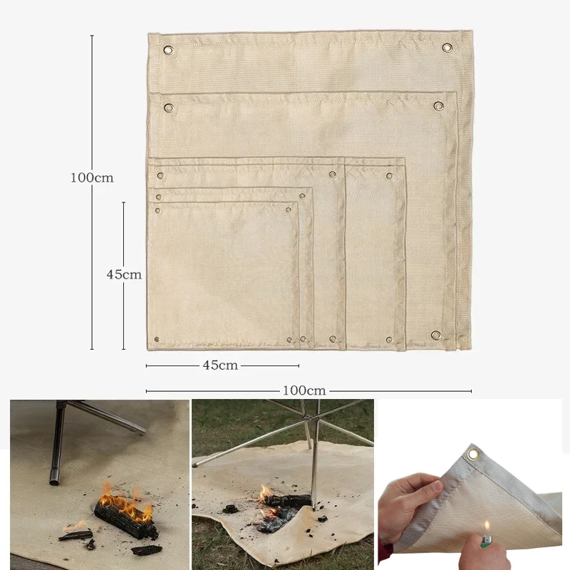 Heat Resistant Mat - Camping brandwerende mat, hittebestendige deken, buiten
