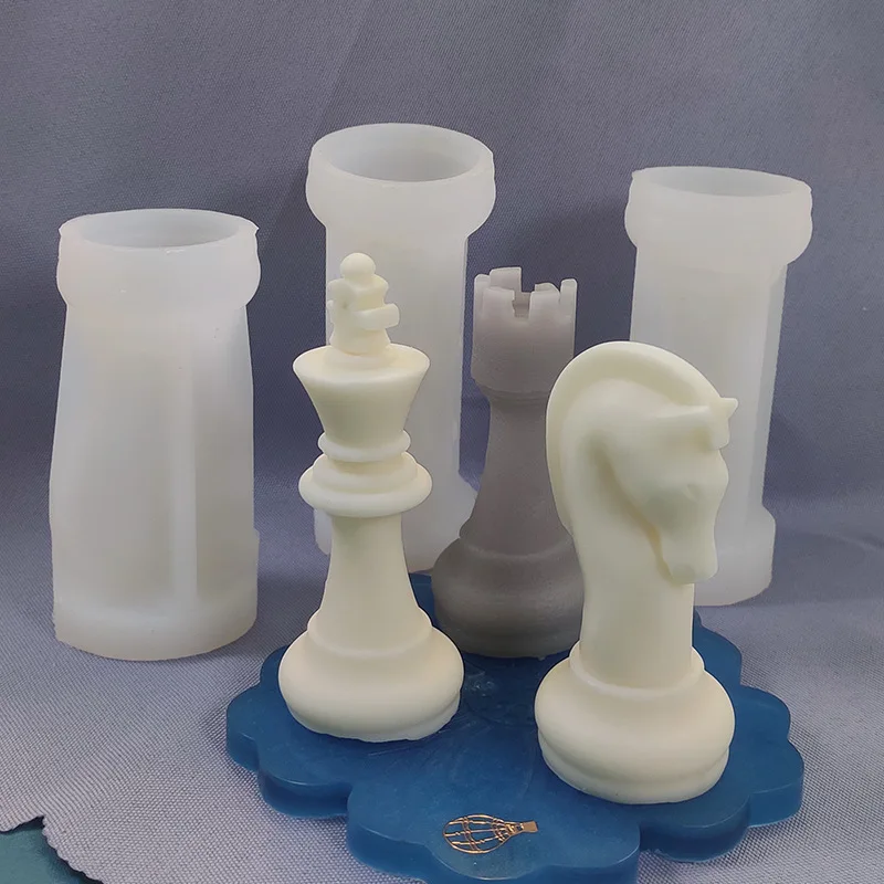 Candle. Queen - Schaakstukjes Kaarsen Siliconen Mal DIY Koningin