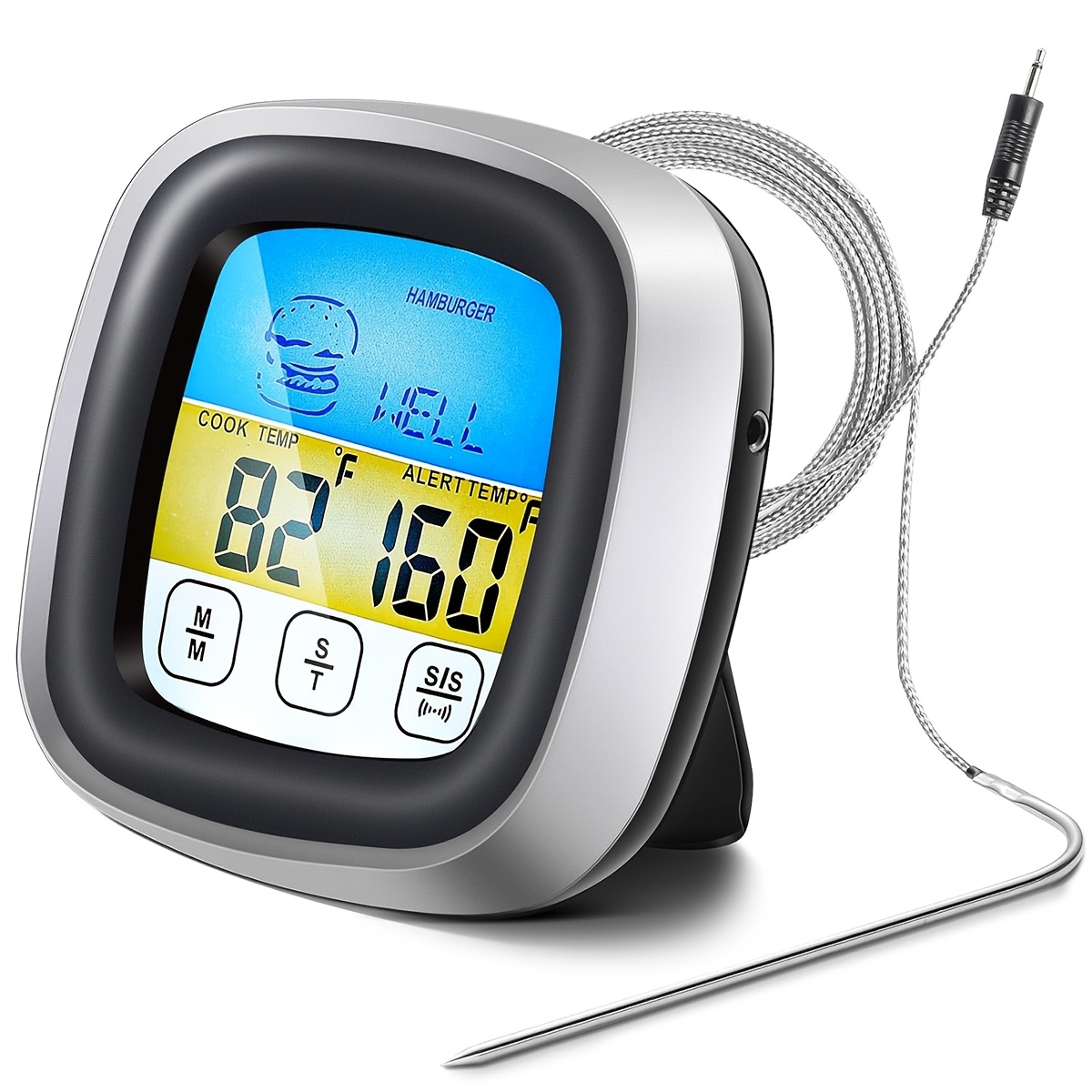 Digital Thermometer Probe - Digitale vleesthermometer BBQ-timer Kookgereedschap Lange sonde