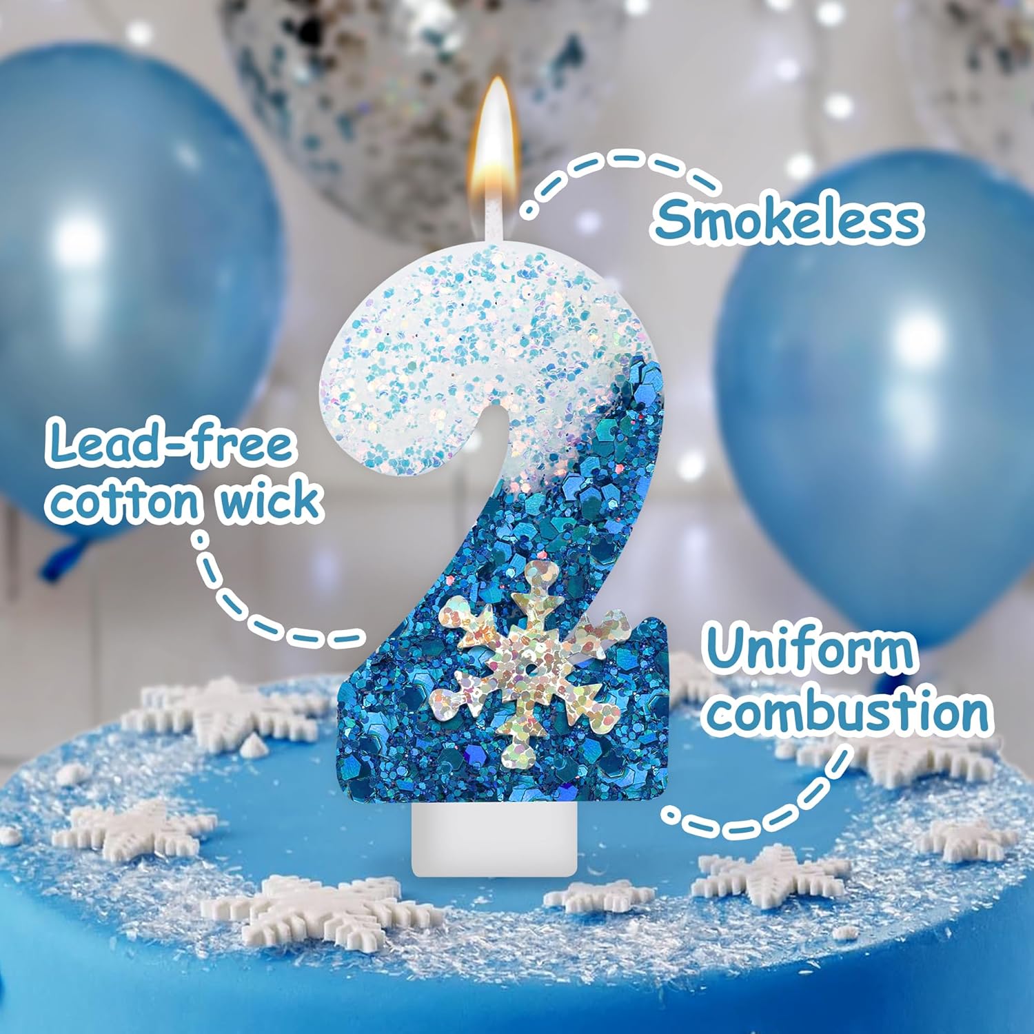 Candle. Queen - Frozen Verjaardagskaars Sneeuwkoningin Kaars Prinsessen Disneys