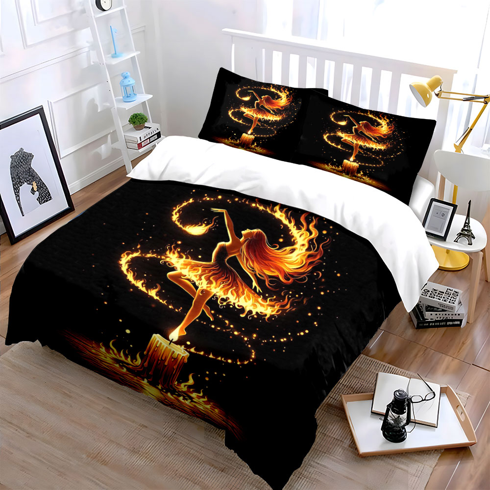 Fiery Dance Candle Art Set Bed - Candle. Queen recensie en prijs