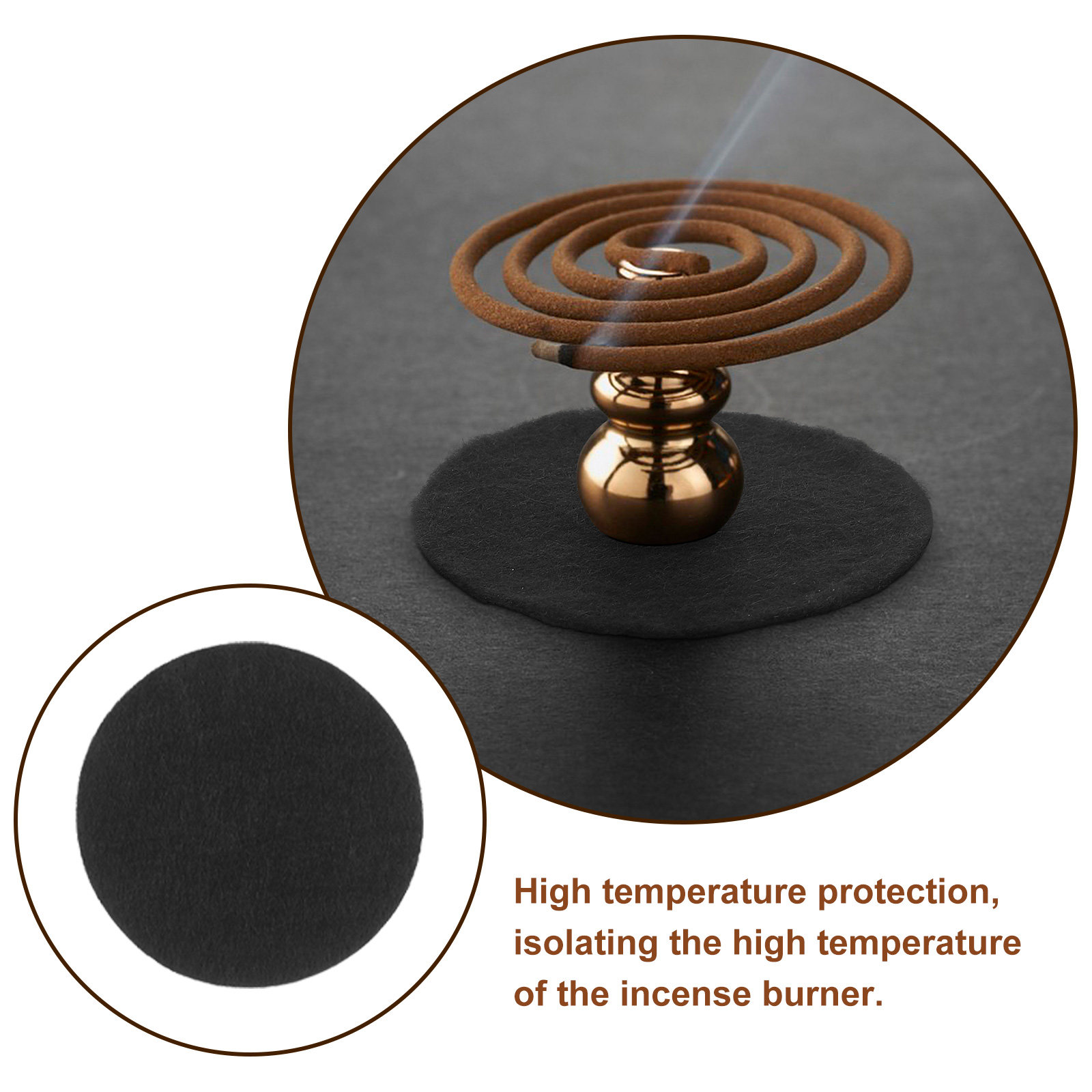 100 stuks wierookbrander brand - Heat Resistant Mat recensie en prijs