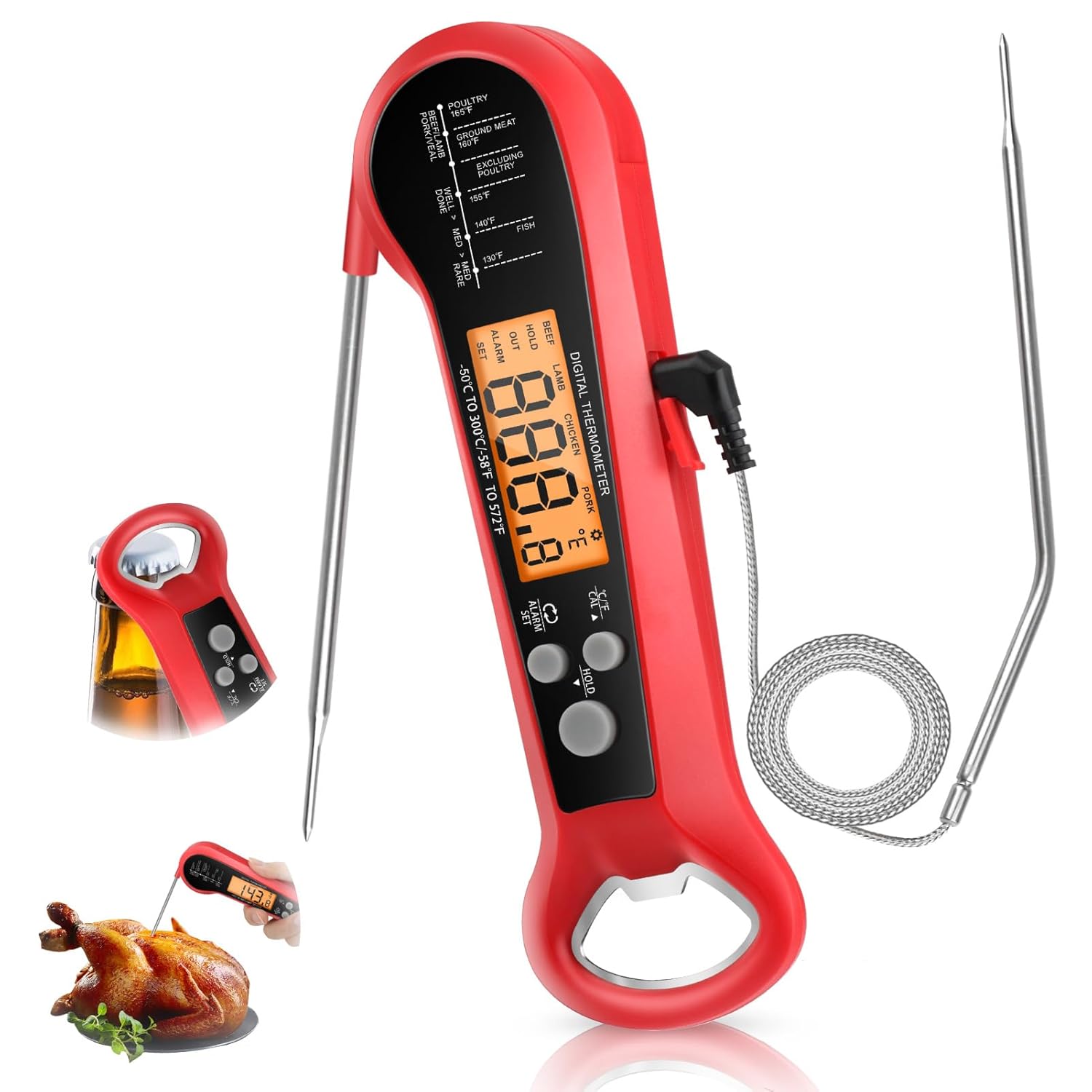 Professionele digitale vleesth - Digital Thermometer Probe recensie en prijs